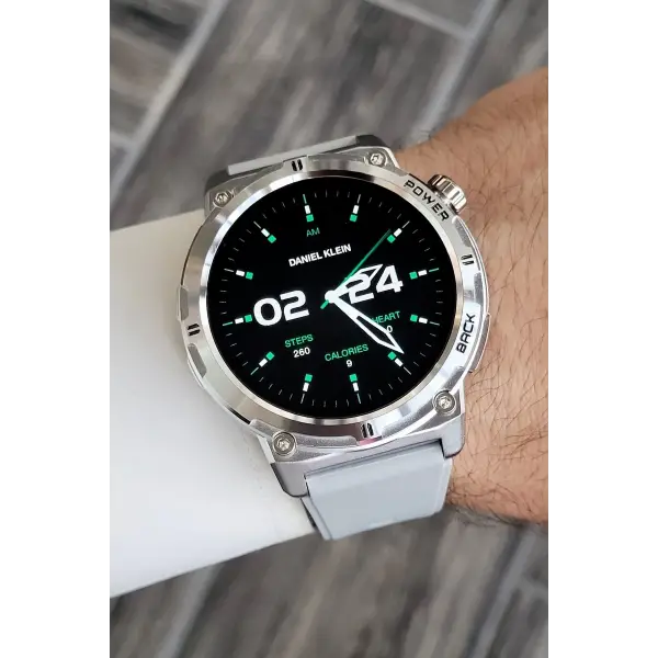 Gri Renk Android/ios Uyumlu Akıllı Saat