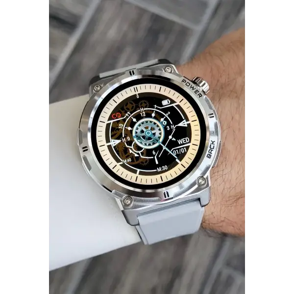 Gri Renk Android/ios Uyumlu Akıllı Saat