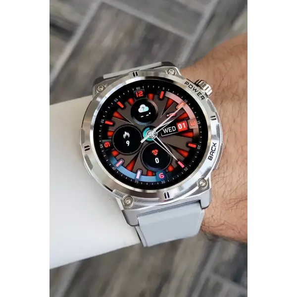 Gri Renk Android/ios Uyumlu Akıllı Saat