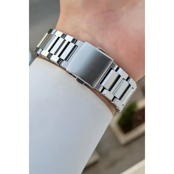 Ferrucci FCISTE408 43 Mm Kadranı Lacivert Kordonu Gümüş Renk İç Göstergeleri Aktif Erkek Kol Saati