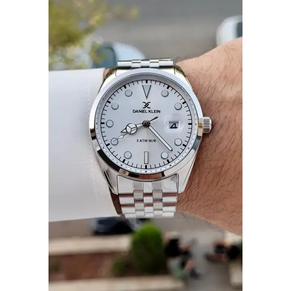 Gümüş Renk İç Göstergeleri Aktif Hediye Paketli Erkek Kol Saati