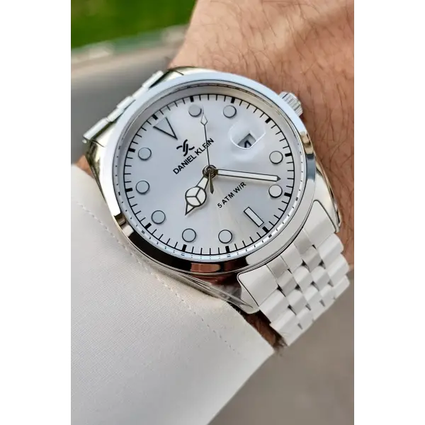 Gümüş Renk İç Göstergeleri Aktif Hediye Paketli Erkek Kol Saati