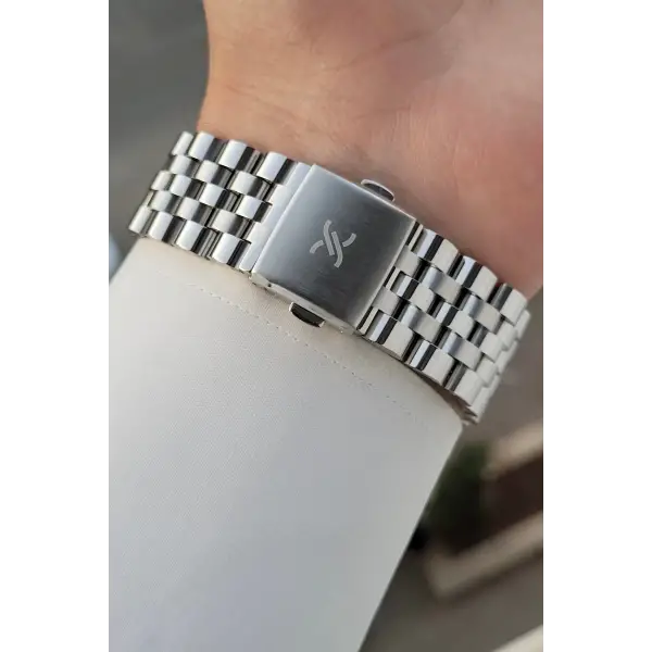 Gümüş Renk İç Göstergeleri Aktif Hediye Paketli Erkek Kol Saati