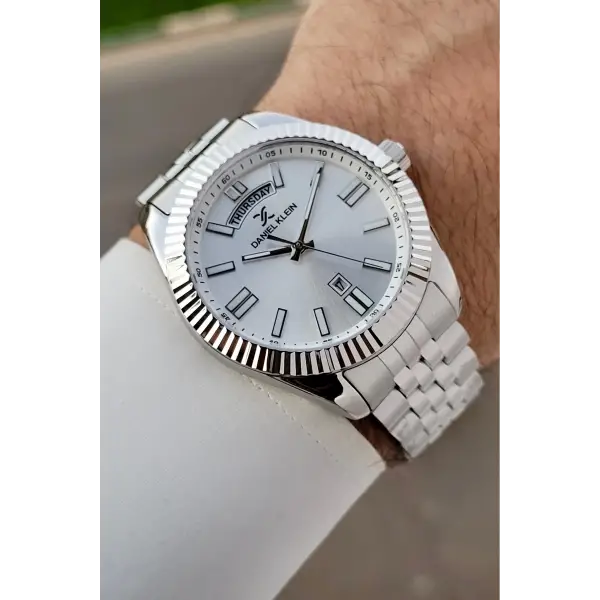 Gümüş Renk 42 Mm İç Göstergeleri Aktif Erkek Kol Saati