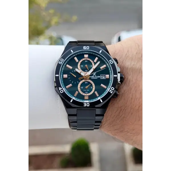 Kadranı Lacivert Kordonu Siyah Renk 42 Mm İç Göstergeleri Aktif Erkek Kol Saati