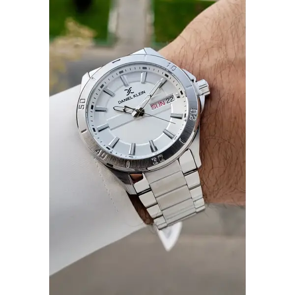 Gümüş Renk 43 Mm İç Göstergeleri Aktif Erkek Kol Saati