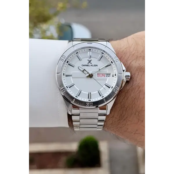 Gümüş Renk 43 Mm İç Göstergeleri Aktif Erkek Kol Saati