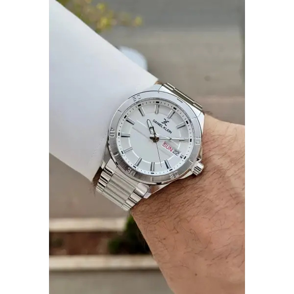 Gümüş Renk 43 Mm İç Göstergeleri Aktif Erkek Kol Saati