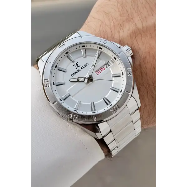 Gümüş Renk 43 Mm İç Göstergeleri Aktif Erkek Kol Saati