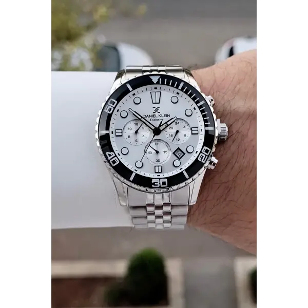 Gümüş Renk 44 Mm İç Göstergeleri Aktif Erkek Kol Saati