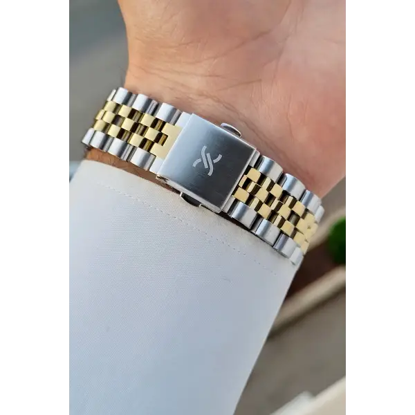 Kadranı Yeşil Kordonu Gold Gümüş Renk 42 Mm İç Göstergeleri Aktif Erkek Kol Saati