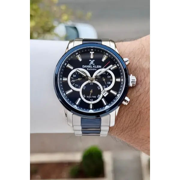 Göstergeleri Aktif Kadranı Lacivert Gümüş Renk Hediye Paketli Erkek Kol Saati