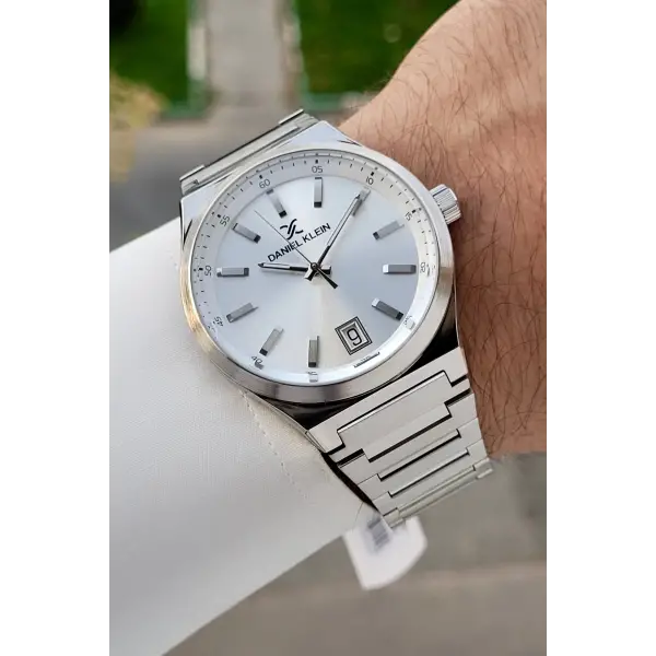 Gümüş Renk 42 Mm İç Göstergeleri Aktif Erkek Kol Saati