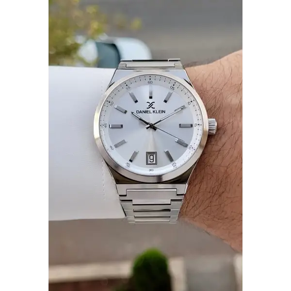 Gümüş Renk 42 Mm İç Göstergeleri Aktif Erkek Kol Saati