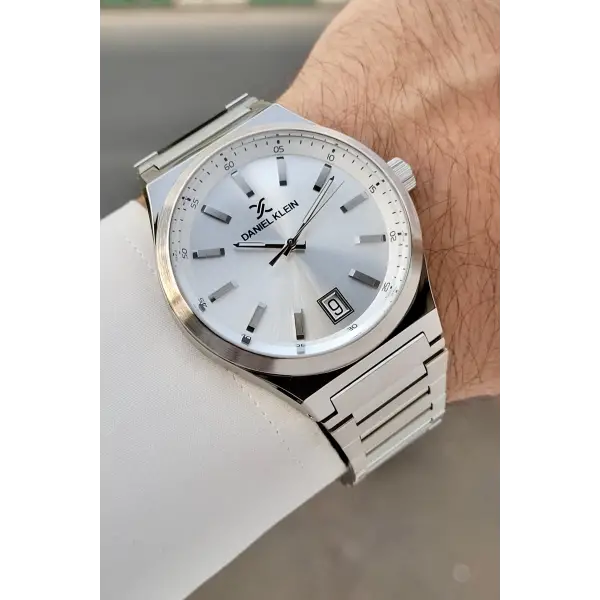 Gümüş Renk 42 Mm İç Göstergeleri Aktif Erkek Kol Saati