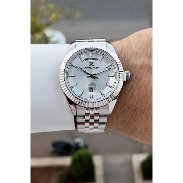 Gümüş Renk 42 Mm İç Göstergeleri Aktif Erkek Kol Saati