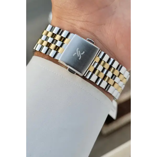 Kadranı Yeşil Kordonu Gold Gümüş Renk İç Göstergeleri Aktif Hediye Paketli Erkek Kol Saati