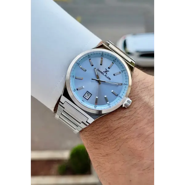 Kadranı Mavi Kordonu Gümüş Renk 42 Mm İç Göstergeleri Aktif Erkek Kol Saati