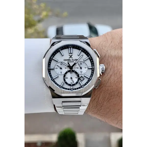 Gümüş Renk İç Göstergeleri Aktif Hediye Paketli Erkek Kol Saati