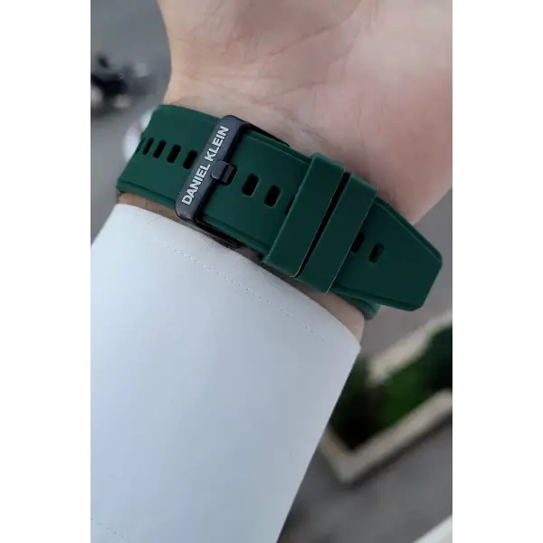 Kasası Siyah Korodnu Yeşil Renk Android ve İos Uyumlu Hediye Paketli Akıllı Kol Saat