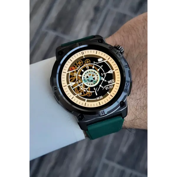 Çağrı Alma ve Yapma Özellikli Yeşil Renk Android ve iphone Uyumlu Akıllı Saat