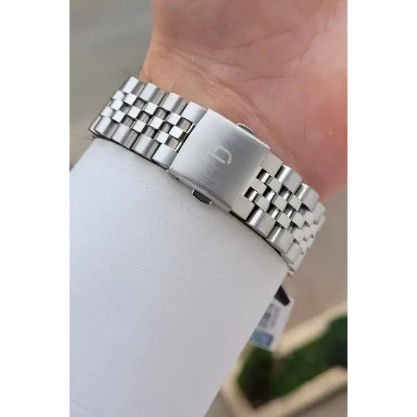 Gümüş Renk 40 mm Erkek Kol Saati