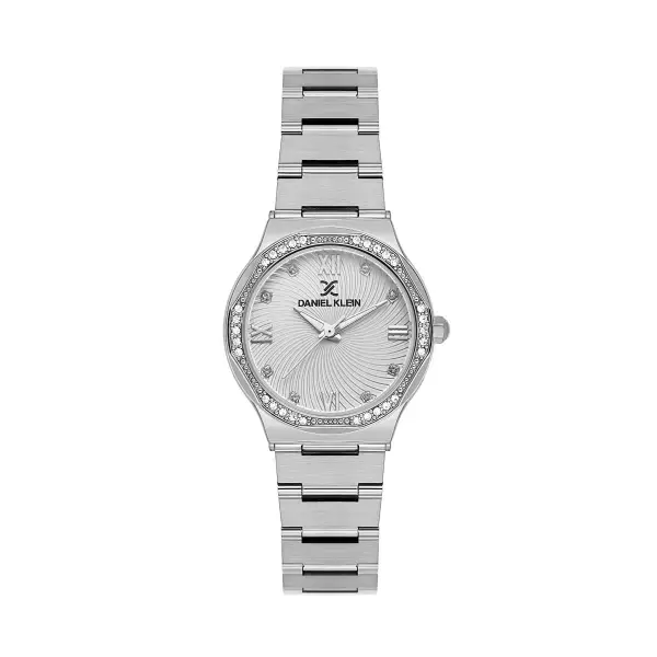 Gümüş Renk 30 Mm Kadın Kol Saati ve Hediye Bileklik