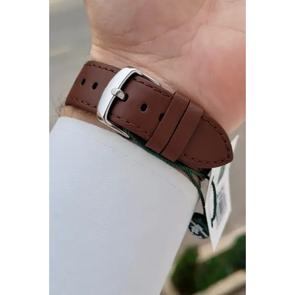 Santa Barbara Polo & Racquet Club Rose Gümüş Kahverengi Renk 44 mm Erkek Kol Saati