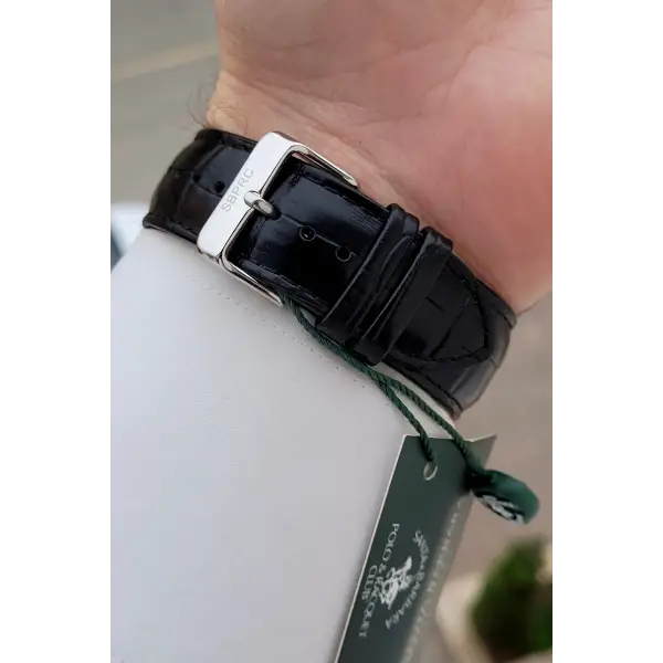 Kasası Gümüş Kordonu Siyah Renk 40,5 mm Renk Atmaz Oksitlenmez Çelik Kasa Erkek Kol Saati