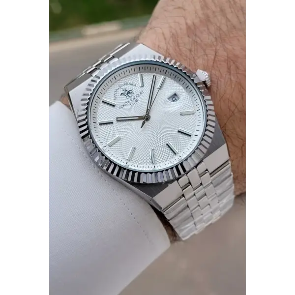 Gümüş Renk 40 mm Renk Atmaz Oksitlenmez Çelik Erkek Kol Saati