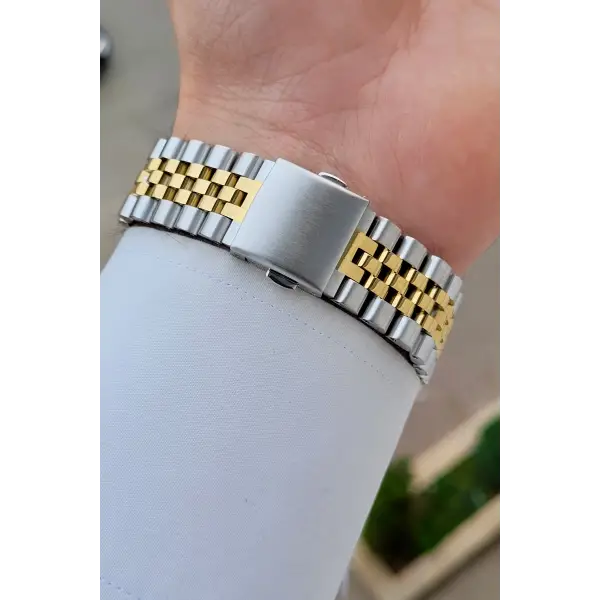 Gold Gümüş Renk 41 mm İç Göstergeleri Aktif Erkek Kol Saati