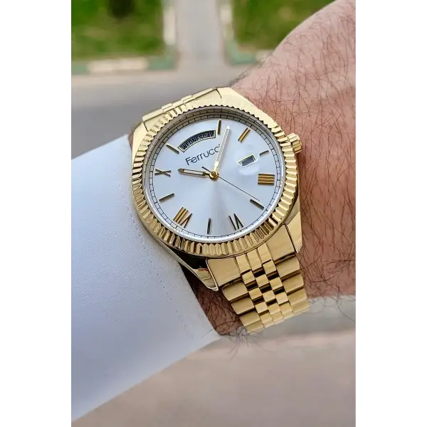 Gold Renk 41 mm İç Göstergeleri Aktif Erkek Kol Saati