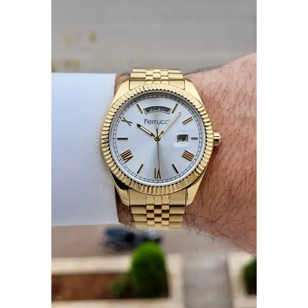 Gold Renk 41 mm İç Göstergeleri Aktif Erkek Kol Saati