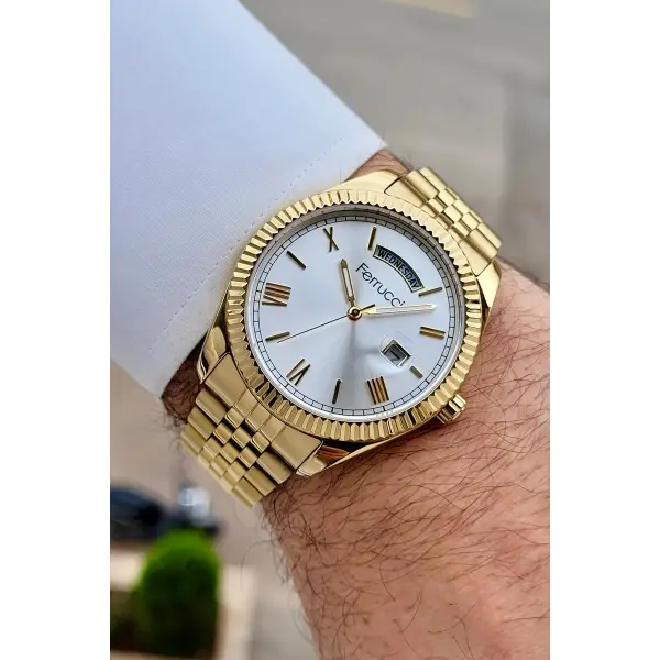 Gold Renk 41 mm İç Göstergeleri Aktif Erkek Kol Saati