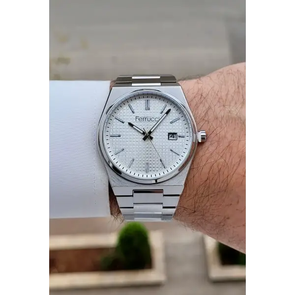 Gümüş Renk 40 mm İç Göstergeleri Aktif Erkek Kol Saati