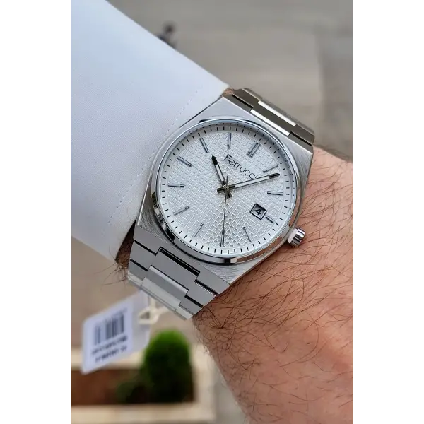 Gümüş Renk 40 mm İç Göstergeleri Aktif Erkek Kol Saati