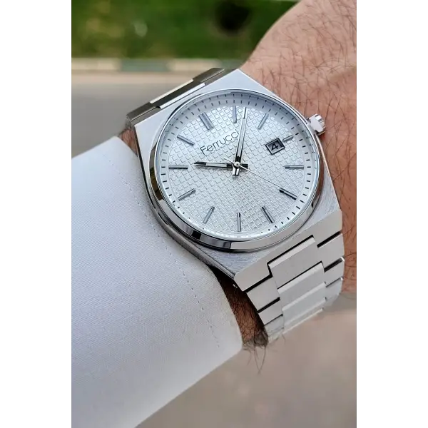 Gümüş Renk 40 mm İç Göstergeleri Aktif Erkek Kol Saati