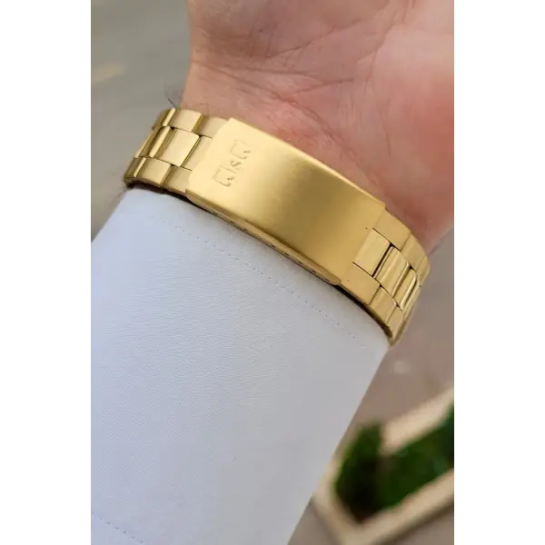 Gold Renk 40 mm Erkek Kol Saati