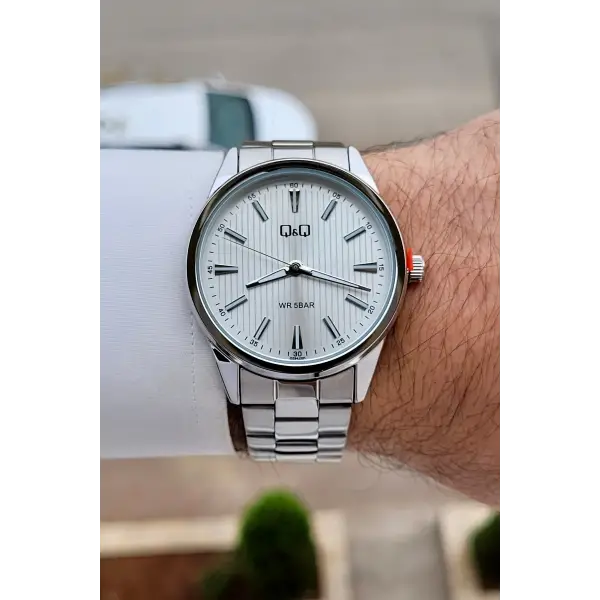 Gümüş Renk 40 mm Erkek Kol Saati