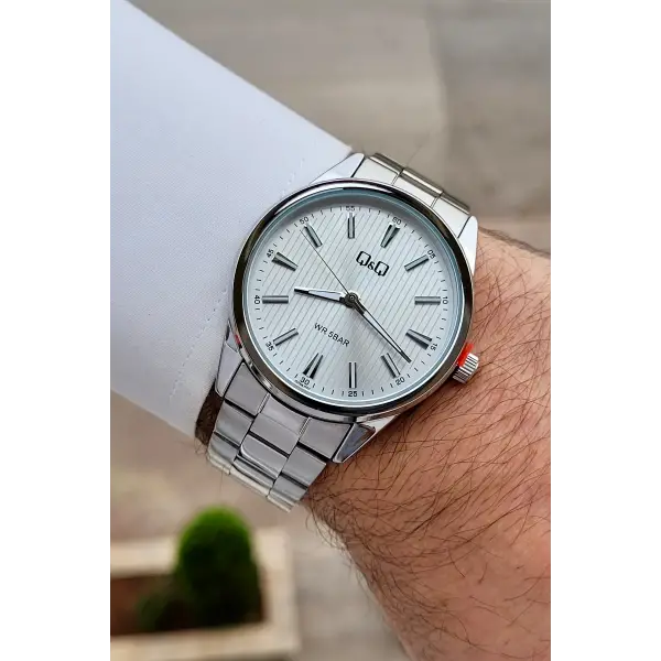 Gümüş Renk 40 mm Erkek Kol Saati