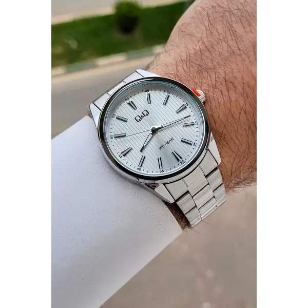 Gümüş Renk 40 mm Erkek Kol Saati