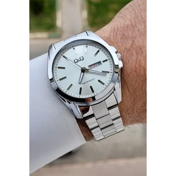 Gümüş Renk 40,5 mm İç Göstergeleri Aktif Erkek Kol Saati