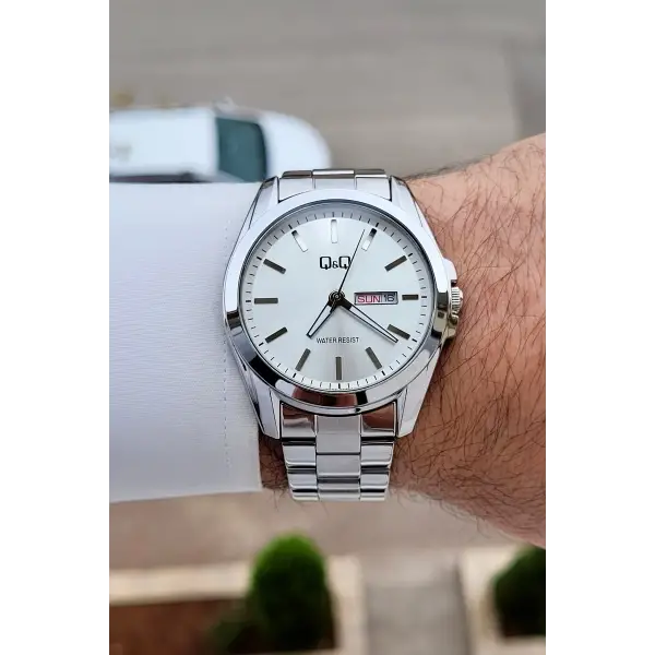 Gümüş Renk 40,5 mm İç Göstergeleri Aktif Erkek Kol Saati