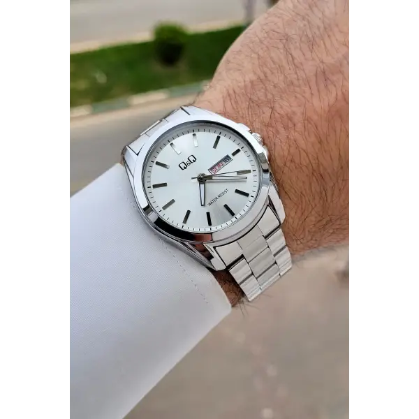 Gümüş Renk 40,5 mm İç Göstergeleri Aktif Erkek Kol Saati