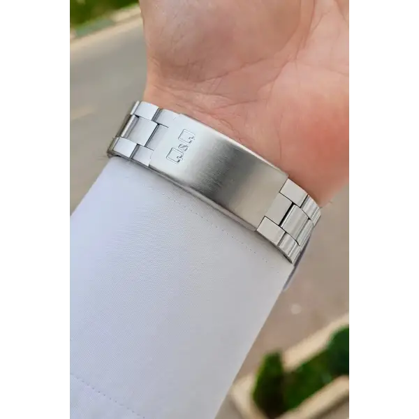 Gümüş Renk 40,5 mm İç Göstergeleri Aktif Erkek Kol Saati