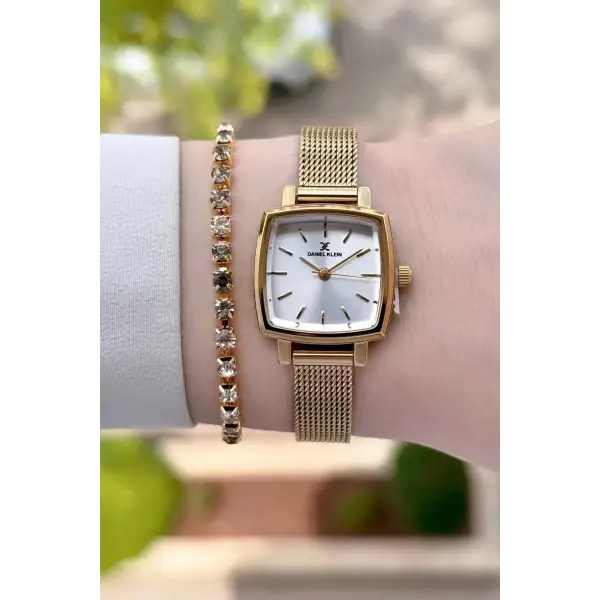 Hasır Kordon Kadın Kol Saati Ve Hediye Bileklik