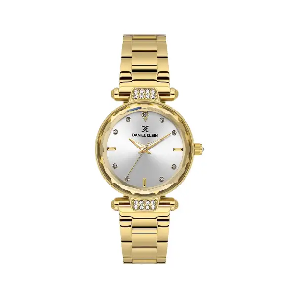 Gold Renk 32 Mm Kadın Kol Saati ve Hediye Bileklik