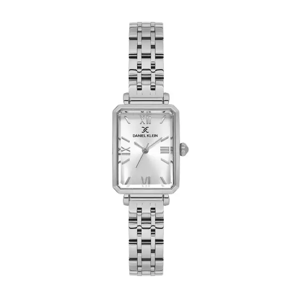 Gümüş Renk Dikdörtgen Kasa Kadın Kol Saati ve Bileklik