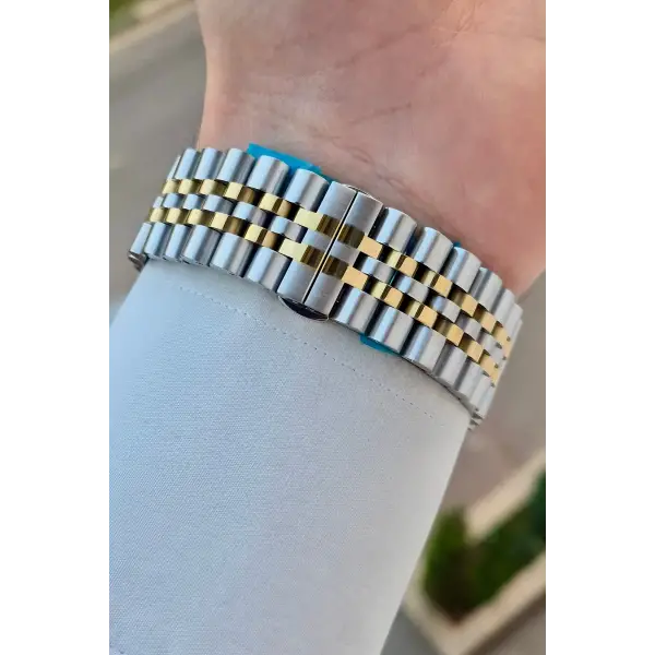 Kadranı Yeşil Kordonu Gold Gümüş Renk Göstergeleri Aktif Fonksiyonlu Hediye Paketli Erkek Kol Saati