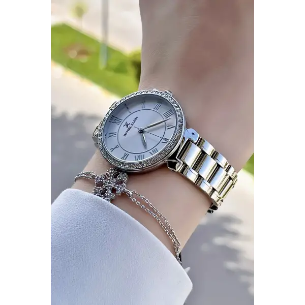 Modern Ince Kasa Kadın Kol Saati Ve Bileklik